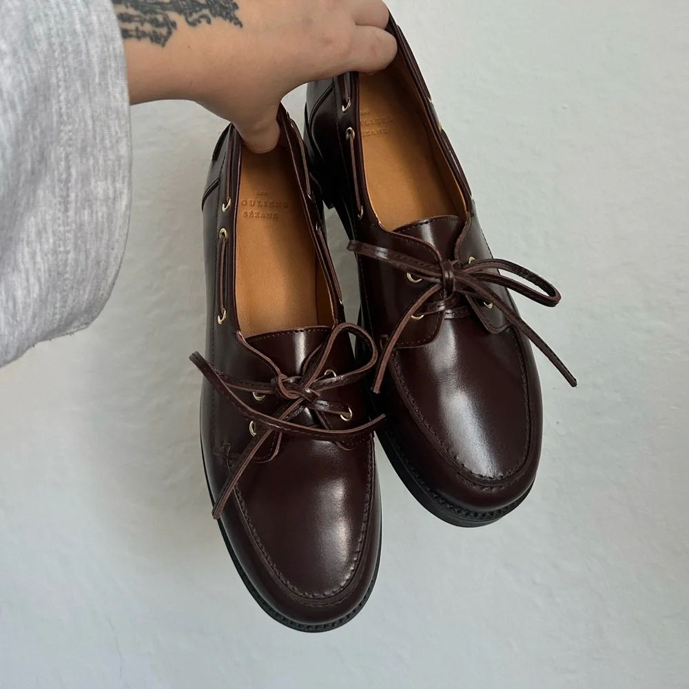 Sezane Brown Caroline Loafers - Picture 2 of 3